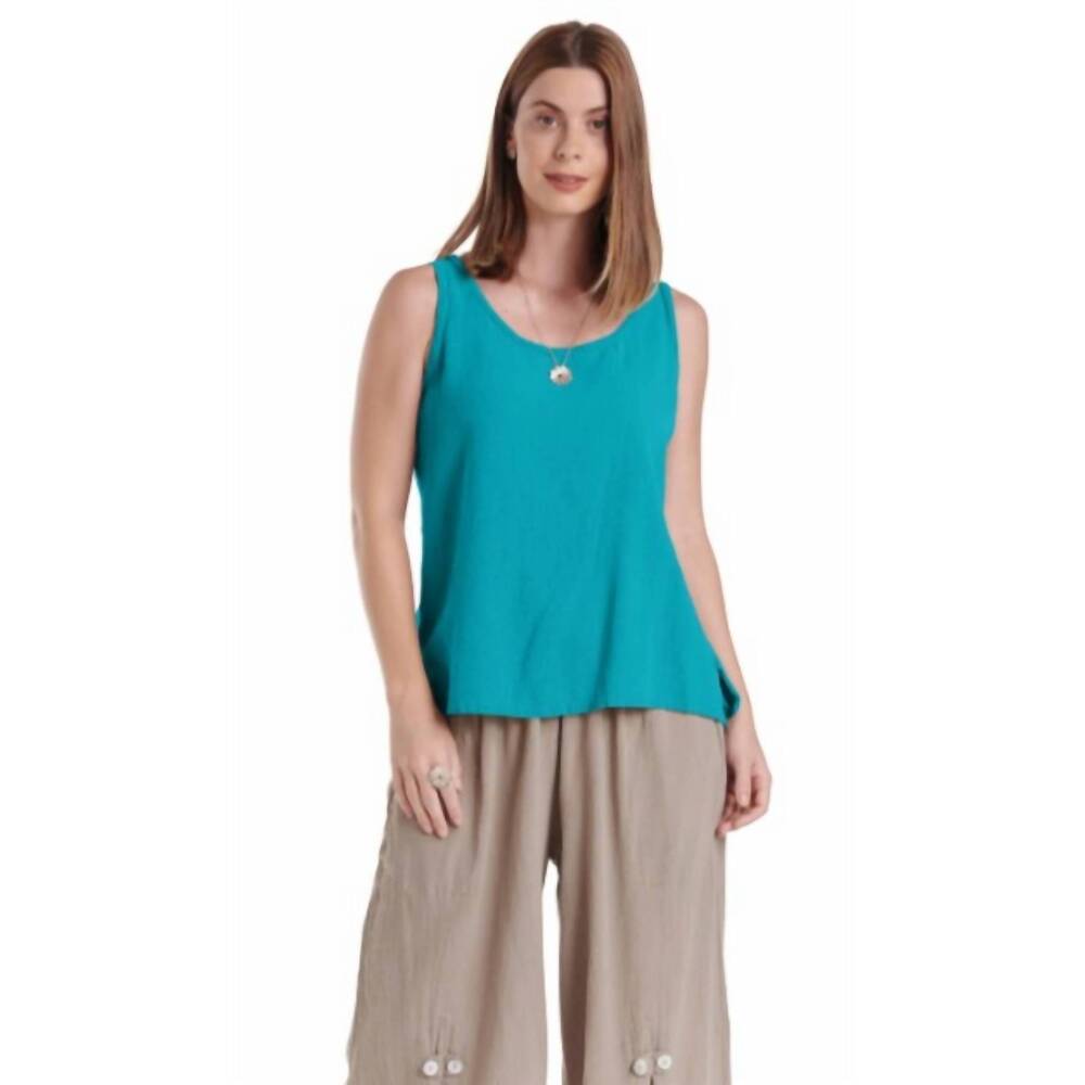 NEW OH MY GAUZE! tank blouse in glacier
